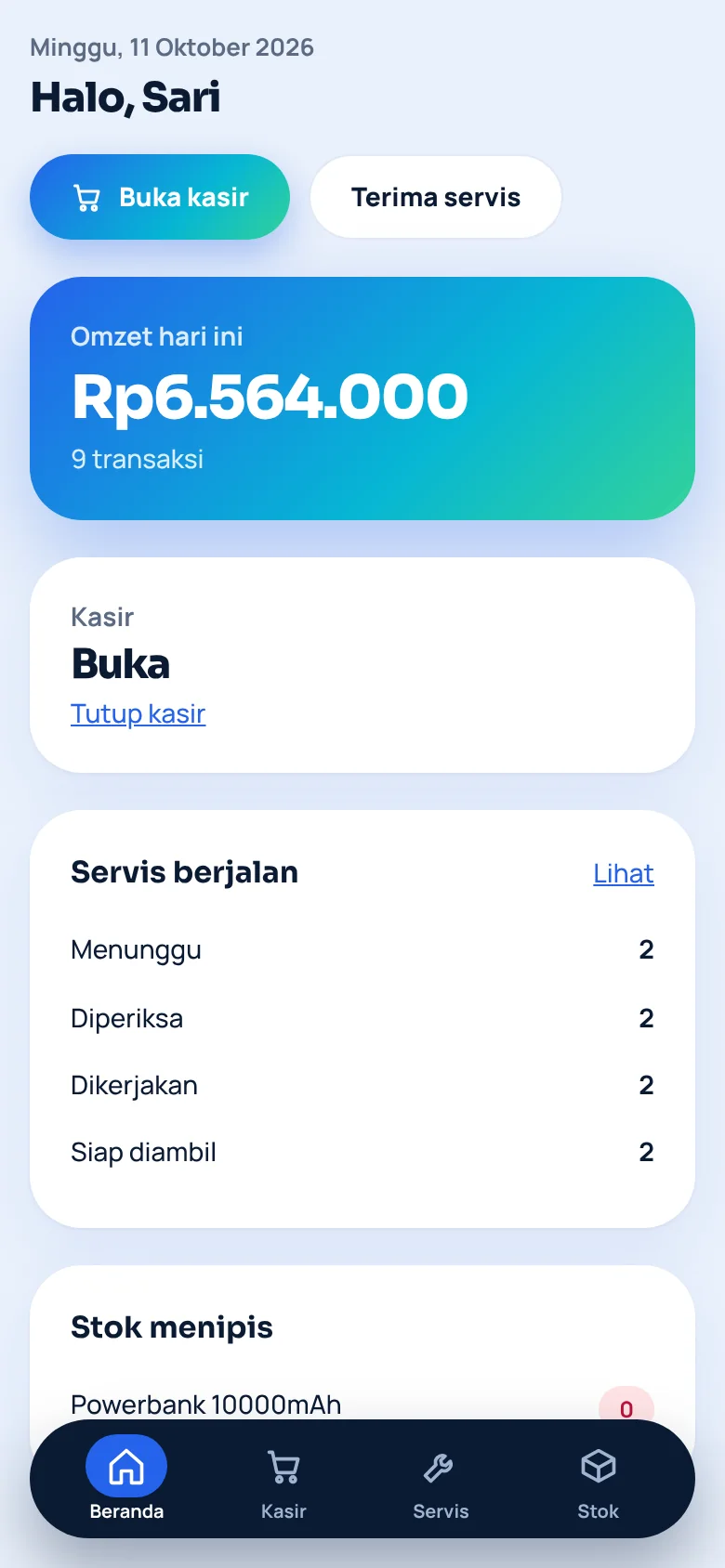 Beranda KonterKu di HP
